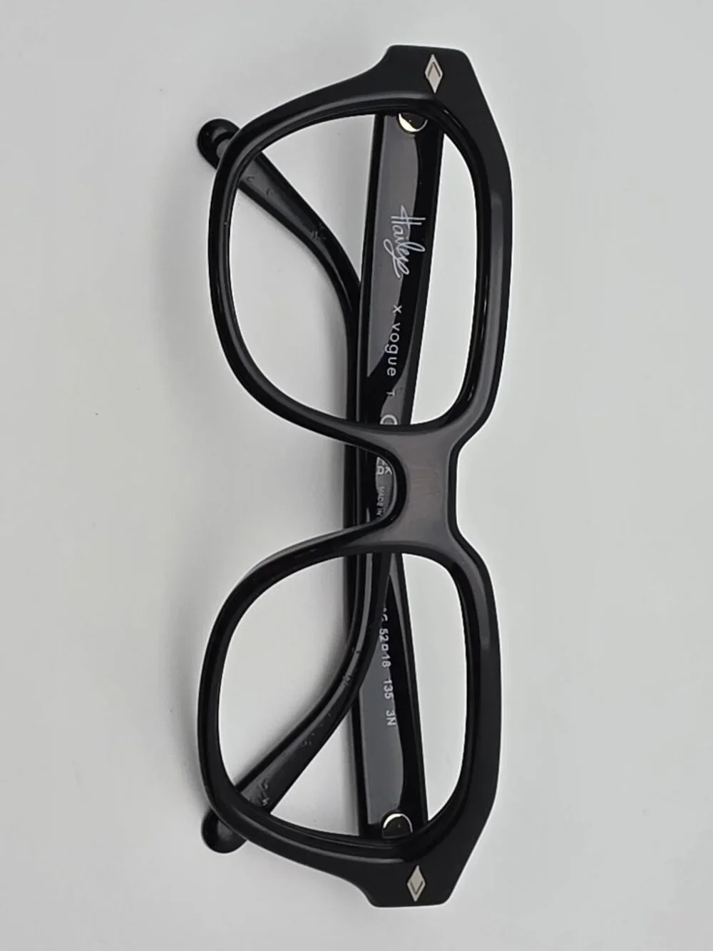 Vogue x Hailey Bieber VO5444-S W44/8G Black Sunglasses Frame w/ Case 52-18-135